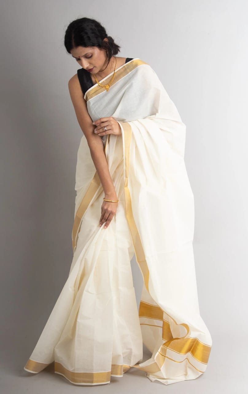 Pure Cotton Kerala Saree| Kerala Traditional Dress – Keraloom